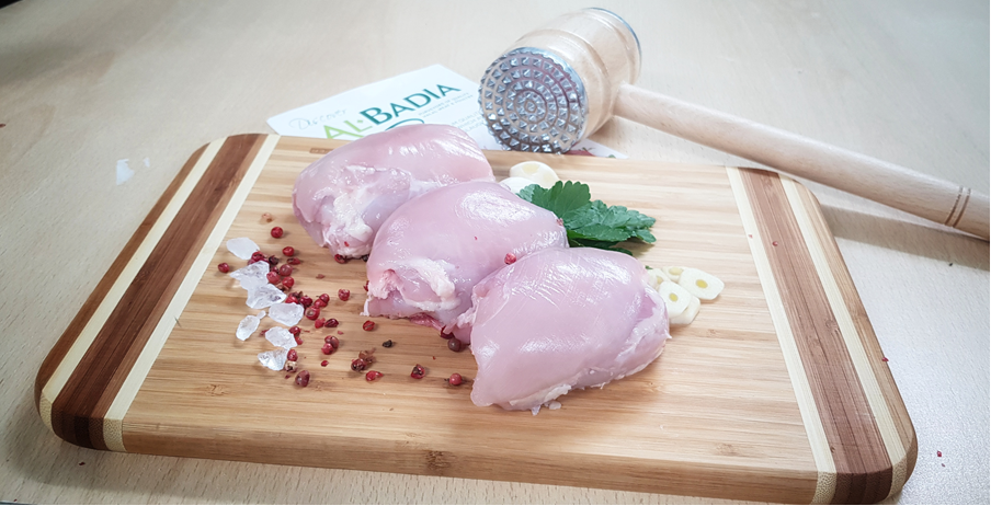 Fresh chicken thighs